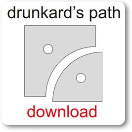 Drunkard's Path Papier