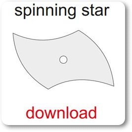 Spinning Star Papier