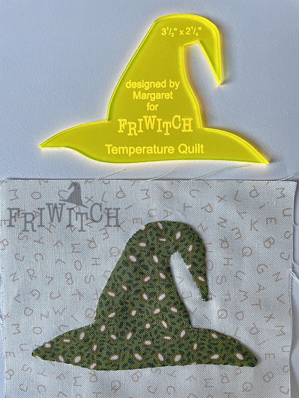 Friwitch Hat for Temperature Quilt