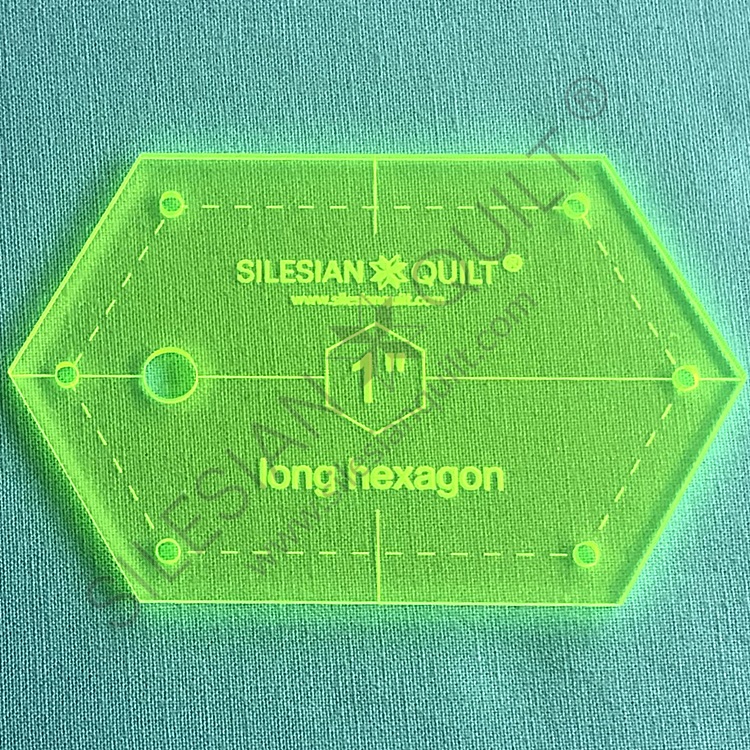 Long Hexagon 1 inch