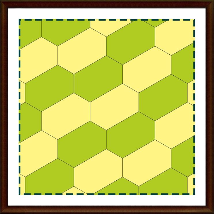 Long Hexagon 1 inch