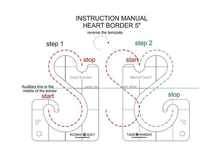 instruction heart border